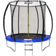 Trampol�na Lagrada 244 ochrann� vnit�n� s�, sch�dky, modr�