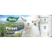 Toaletn� pap�r TENTO Forest 3vrstv� 8 rol�, 144 m