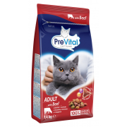 PREVITAL granule s hov�z�m pro dosp�l� ko�ky 1,4 kg