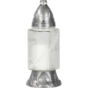 Lampa h�bitovn� sklen�n� s plastov�m v��kem 80g, 25cm
